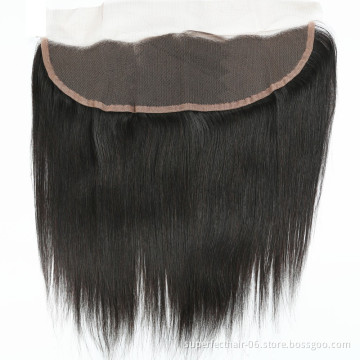 Wholesale Cheap 100% Cuticle Aligned Virgin Hair Transparent Thin Swiss Lace 13x4  Straight Lace Frontal Closure